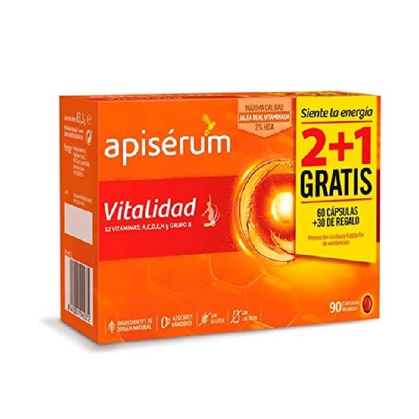 Apiserum Vitalidad 60 + 30 cápsulas blandas