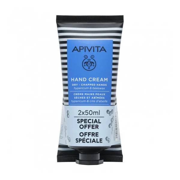 Apivita Crema Manos Hipérico Duplo 2x50 ml