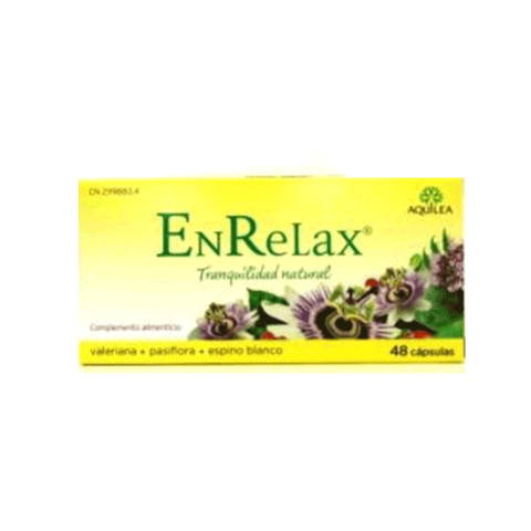 Compra Online Aquilea Enrelax Valeriana, Pasiflora, Espino Blanco 48 cápsulas | Farmaconfianza
