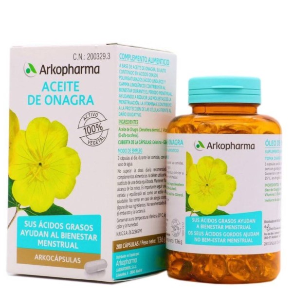 Arkocápsulas ACEITE DE ONAGRA 200 cápsulas