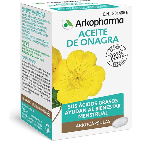 Arkocápsulas ACEITE DE ONAGRA 100 cápsulas | Farmaconfianza