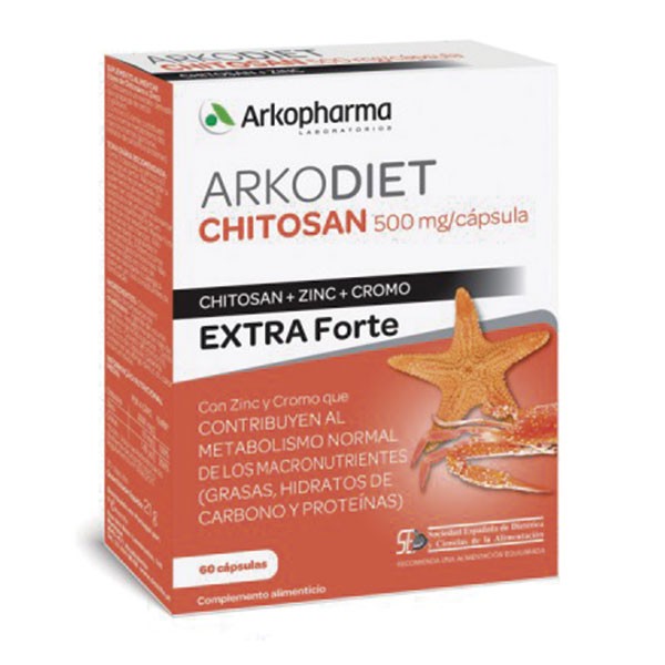 Arkopharma Arkodiet CHITOSÁN Extraforte, 60 capsulas Farmaconfianza