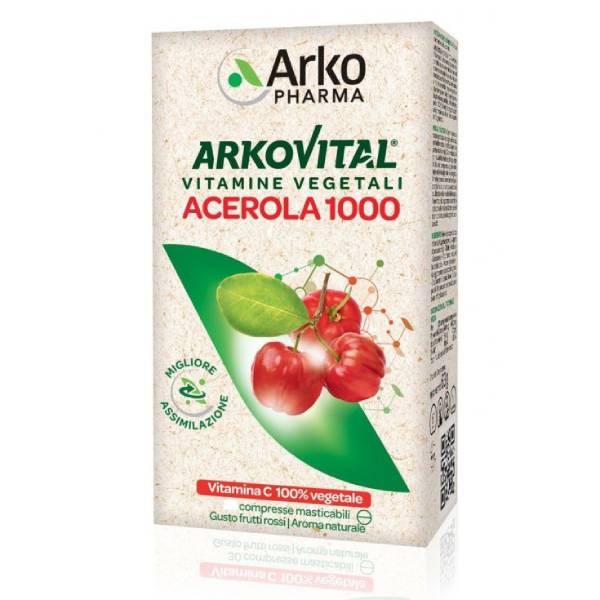 Arkopharma Arkovital Acerola, 1000, 30 comprimidos | Compra Online
