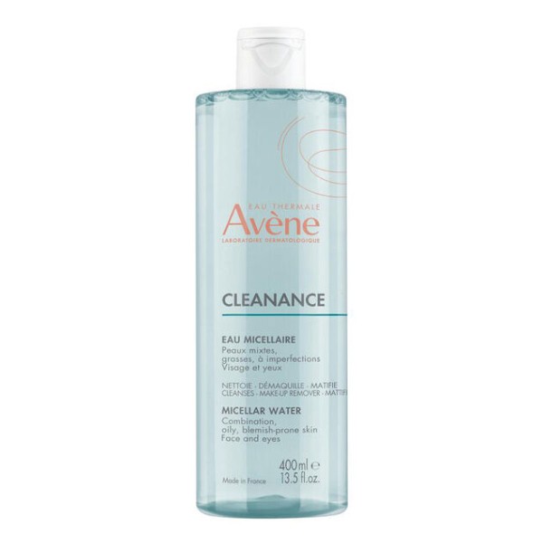 Avène Cleanance Agua Micelar Pieles Grasas, 400 ml.