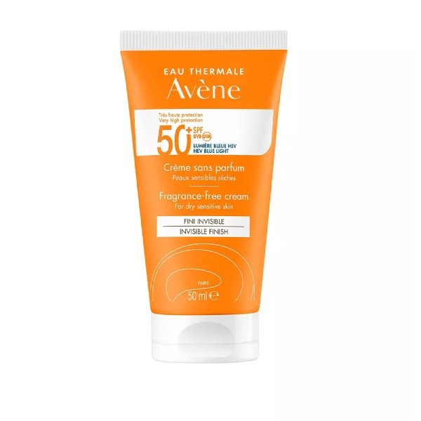 Avène Crema Solar Sin Perfume SPF50+. 50ml