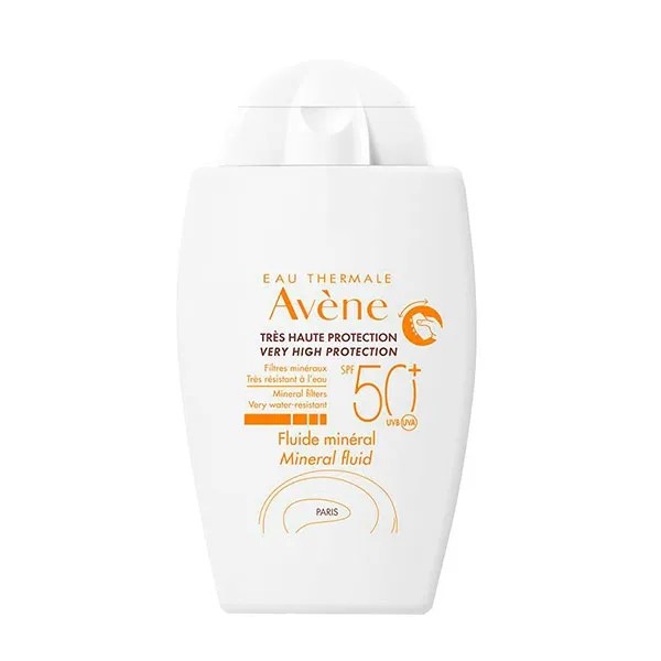 Avène Solar Fluido Mineral SPF50+ Piel Sensible, 40 ml | Compra Online