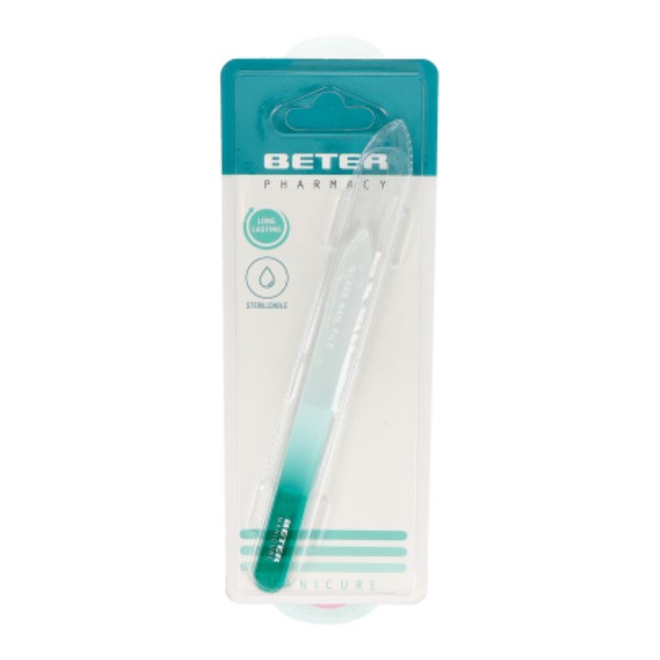 Beter Lima de Uñas de Cristal Templado Verde, 13.8 cm