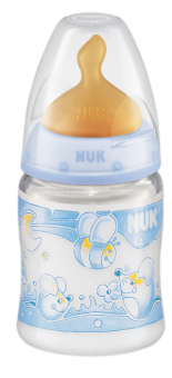 Nuk Biberón Látex FIRST CHOICE Blue: T1: M (leche), 150 ml