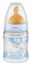 Nuk Biberón Látex FIRST CHOICE Blue: T1: M (leche), 150 ml
