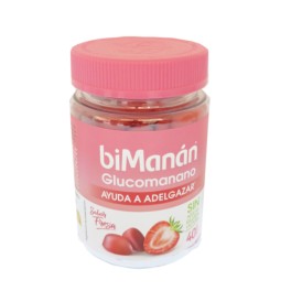 Bimanan Glucomanano Gominolas sabor fresa, 40 uds