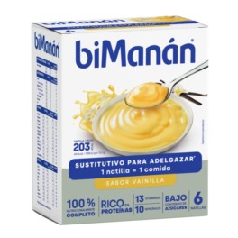 biManán Be Slim Natillas Sabor Vainilla 6 unidades | Compra Online