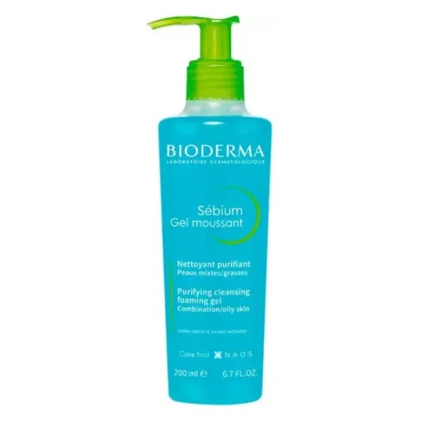 Bioderma Sebium Gel Moussant 200 ml con dosificador | Farmaconfianza