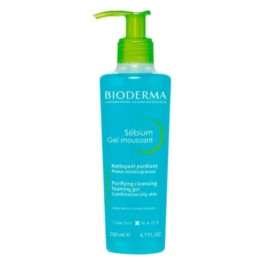 Bioderma Sebium Gel Moussant 200 ml con dosificador | Farmaconfianza
