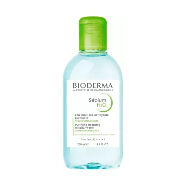 Bioderma Sebium H2O Solución Micelar Pieles Mixtas, 250 ml.