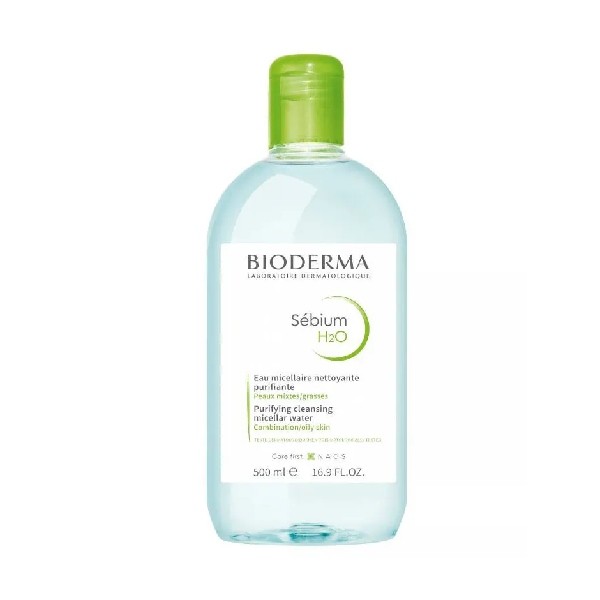BIODERMA Sebium H2O Solución Micelar Pieles Mixtas, 500 ml.