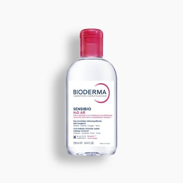 Bioderma Sensibio H2O AR Solución Micelar Específica para Rojeces, 250 ml.