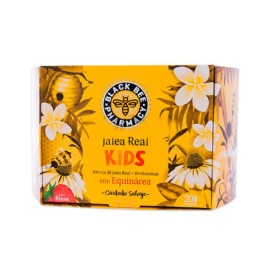 Black Bee Pharmacy Jalea Kids con equinacea sabor fresa, 20 ampollas | Farmaconfianza