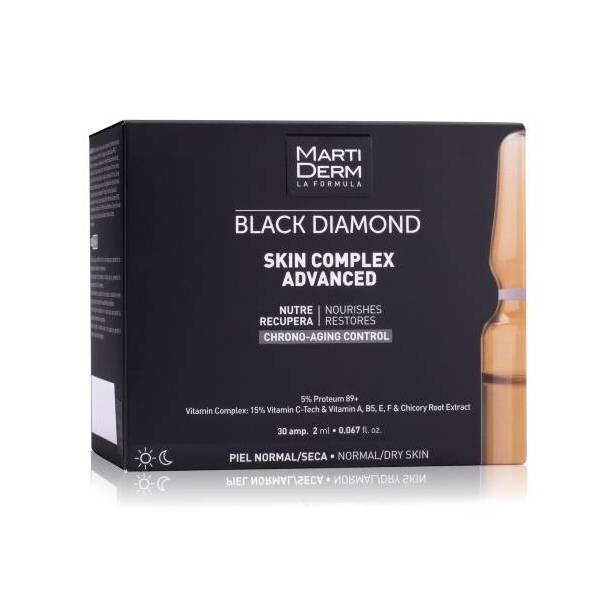Martiderm Black Diamond Skin Complex+, 2 ml. 30 amp. | Farmaconfianza