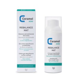 Ceramol Acn3 Rebalance Mat Gel Crema, 50 ml | Farmaconfianza