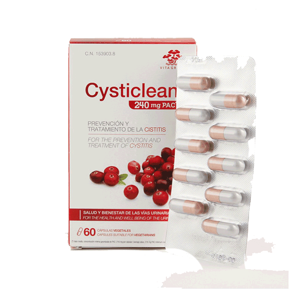 Cysticlean 240 mg PAC, 60 cápsulas | Farmaconfianza
