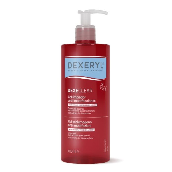 Dexeryl Dexeclear Gel Limpiador Anti-Imperfecciones, 400 ml