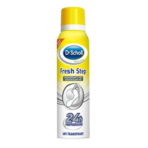 Dr. Scholl Fresh Step Spray Desodorante Pies 24 horas, 150 ml