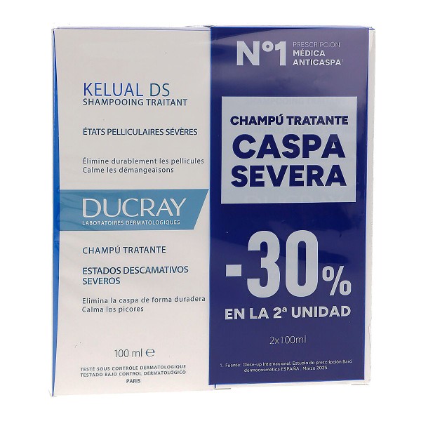 Ducray Kelual DS Caspa Severa Duplo Oferta, 2x100ml