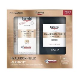 Eucerin Cofre Hyaluron Filler + Elasticity Piel Madura, Sérum + Crema de Noche | Farmaconfianza
