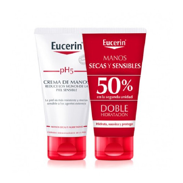Eucerin PH5 Repair Crema Manos Duplo 2 x 75 ml | Compra Online