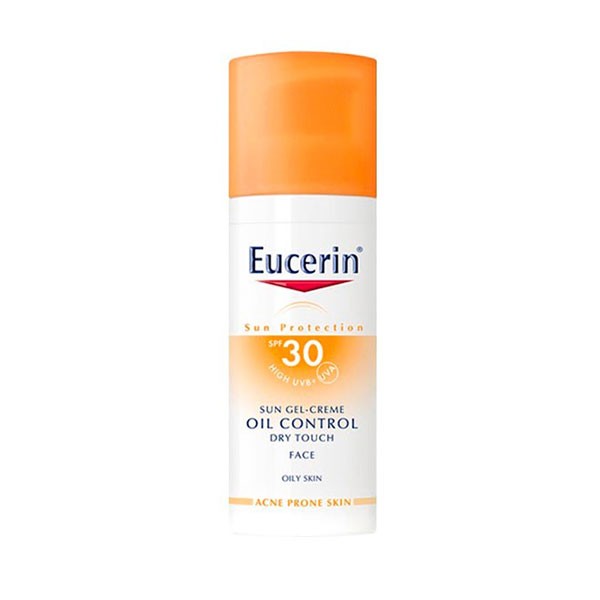 Desaparecer Donación concepto Eucerin Sun Protection Gel Crema Rostro Oil Control Toque Seco SPF30, 50 ml
