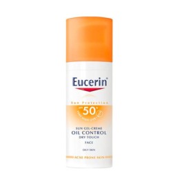 Eucerin Sun Protection Gel Crema Rostro Oil Control Toque Seco SPF50, 50 ml