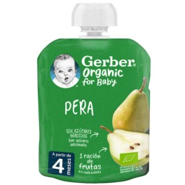 Gerber Organic Puré de Frutas for Baby Pera, 90 g