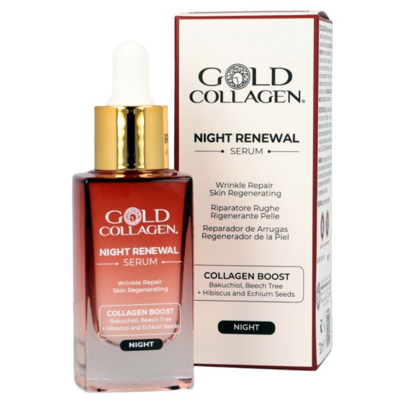 Gold Collagen Night Renewal Serum 30ml | Farmaconfianza
