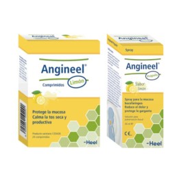 Heel Angineel Pack, 24 Comprimidos Limón + Spray 20 ml | Compra Online