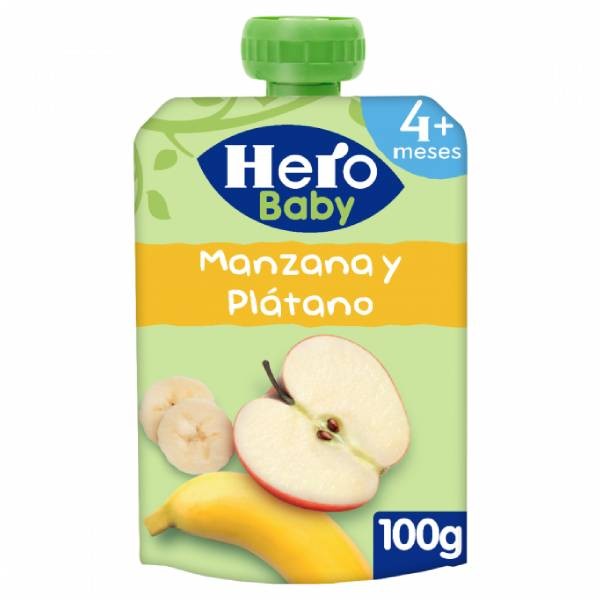 Hero Baby Manzana y Plátano, 100g