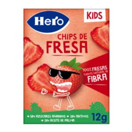 Hero Kids Chips de Fresa, 12 g