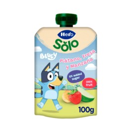 Hero Solo Plátano, Fresa y Manzana, 100g