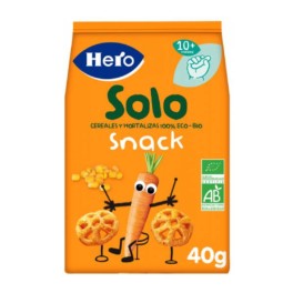 Hero Solo Snacks de Zanahora y Maíz, 40 g