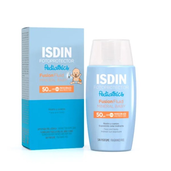 ISDIN Fotoprotector SPF50+ Pediatrics Fusion Fluid Mineral Baby, 50 ml