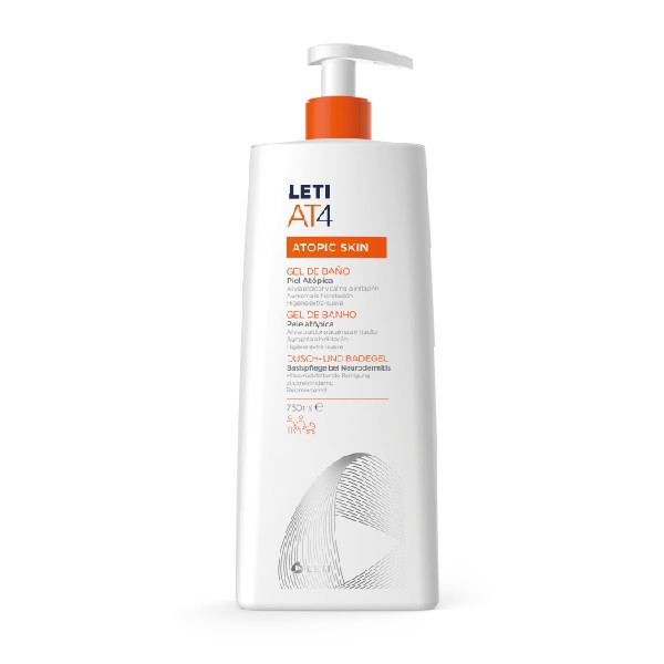 Leti AT4 Gel de Baño Piel Atópica, 500ml