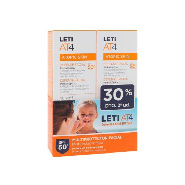 Leti AT4 Defense Facial Duplo, 2x50ml