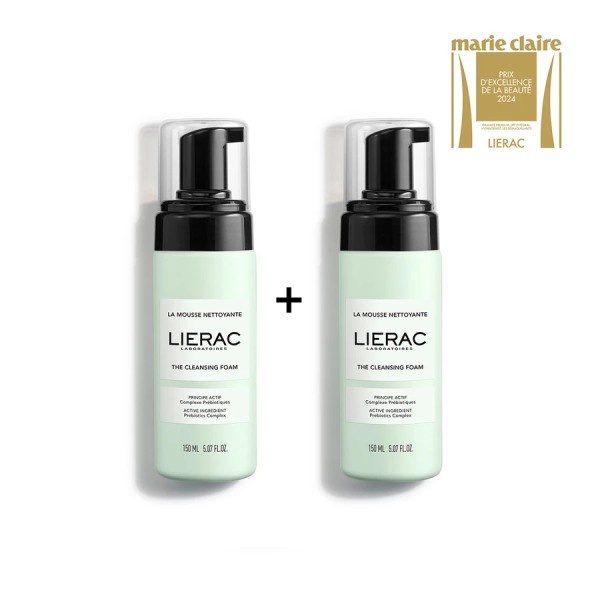 Lierac Dúo Espuma Limpiadora, 2x150 ml | Farmaconfianza