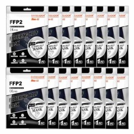 Mascarilla FFP2 Filtering Half Mask Color Negro, 20 unidades | Compra Online
