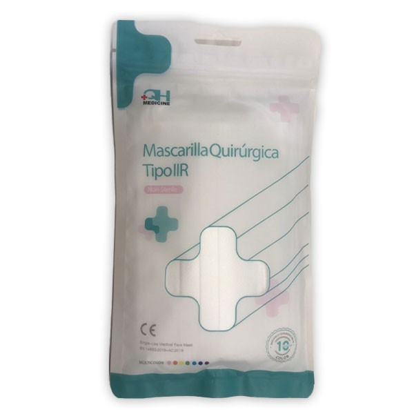 Mascarilla Quirúrgica Medicine Infantil Blanca Tipo IIR , 10 unidades | Compra Online