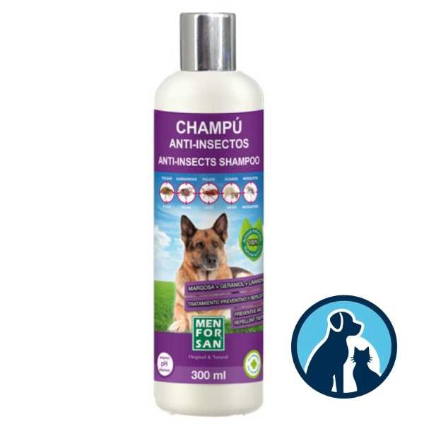 Menforsan Champú Anti Insectos para Perros, 300 ml | Farmaconfianza