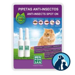 Menforsan Pipetas Antiparasitarias para Gatos, 2 unidades