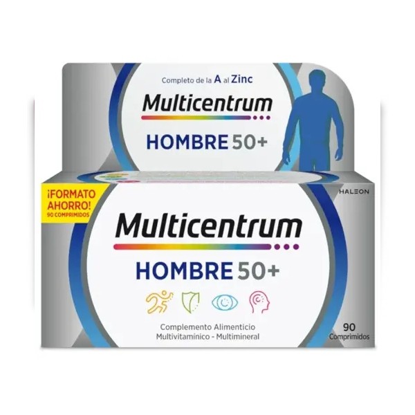 Multicentrum Hombre 50+, 90 comprimidos | Farmaconfianza