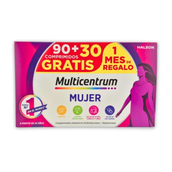 Multicentrum mujer 90 comprimidos + 30 gratis pack | Compra Online