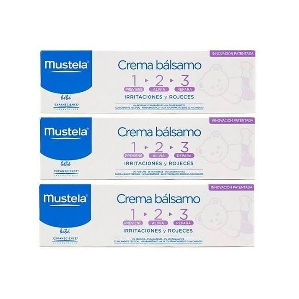 Mustela Crema Bálsamo 1-2-3 Irritaciones Y Rojeces Crema de pañal previene  alivia y repara las irritaciones y rojeces