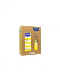 Mustela Spray Leche Solar SPF50+ 200 ml + Leche solar Rostro SPF50+ 40 ml pack | Compra Online